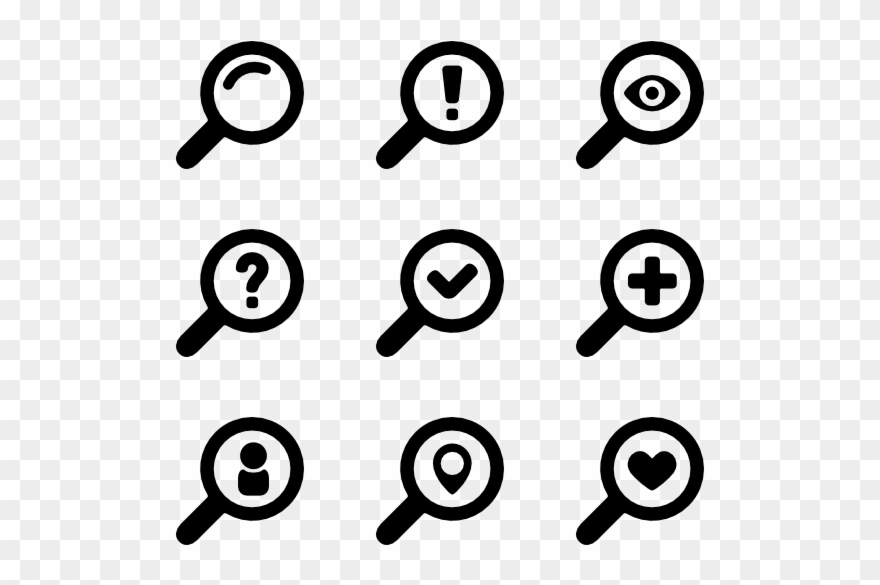 Magnifying Glass Icons - Search Icon Png Clipart