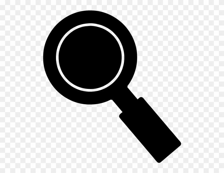 Black Magnifying Glass Clipart