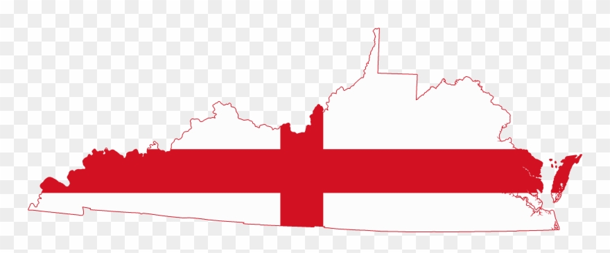 Flag Map Of The Colony Of Virginia - The Colony Clipart