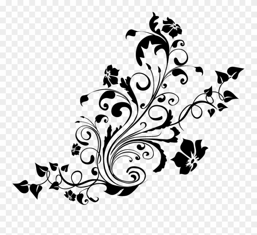 Pattern Design Floral Decoration - Pretty Flower Design Shower Curtain Clipart