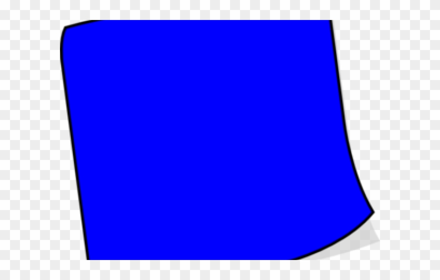 Note Clipart Blue - Post-it Note - Png Download