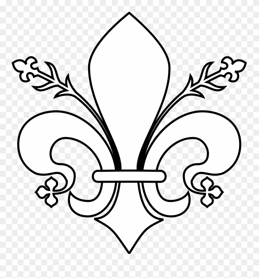 Fleur De Lis Png File Meuble Héraldique Fleur De Lis - Fleur De Lis White Png Clipart