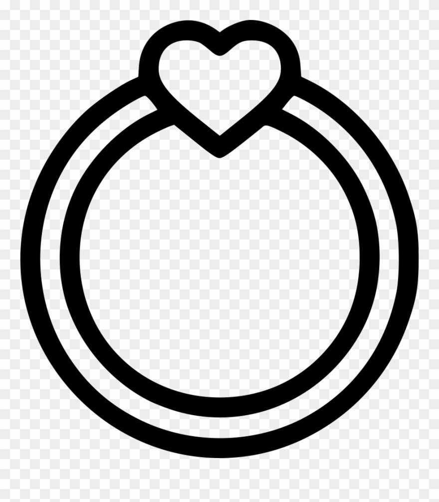 Romantic Valentine Day Heart Wedding Ring Comments - Wedding Ring Clipart