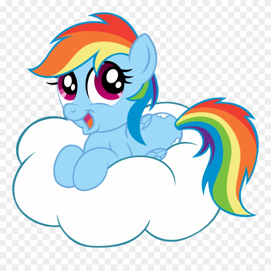 My Little Pony On A Cloud Clipart