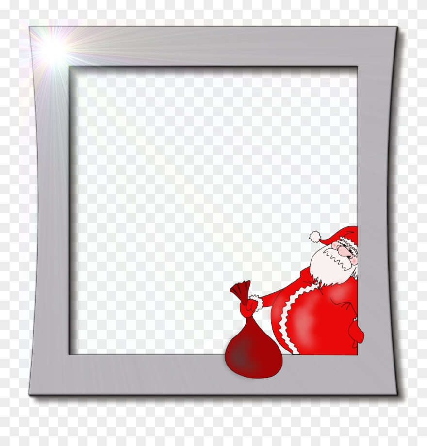 Christmas Cookies Borders - Santa Claus Frame Clipart