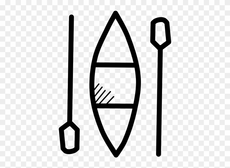 Canoe Sprint Rubber Stamp - Canoe Sprint Clipart