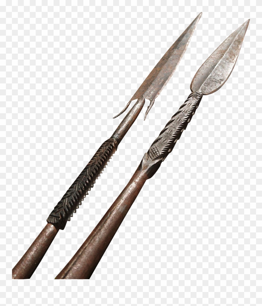 African Spear Png Image Free Library Clipart