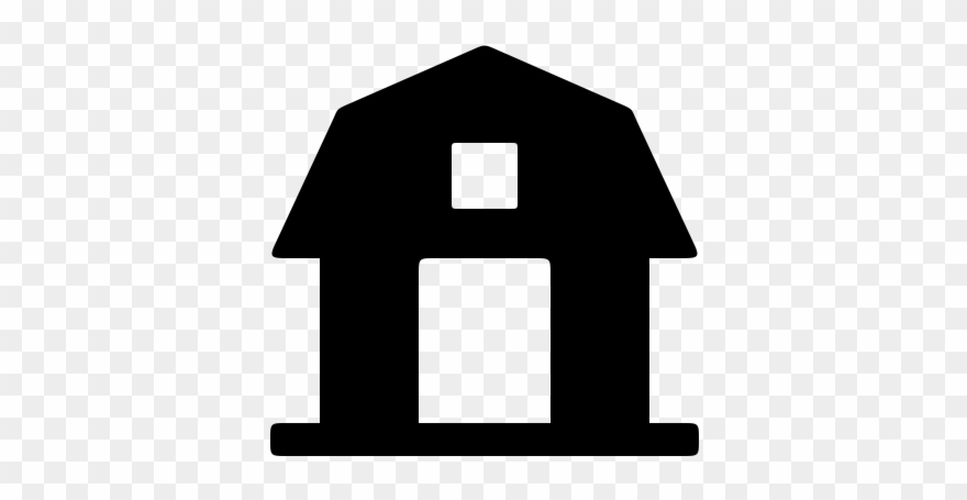 Farm Shed Rubber Stamp - Shed Clipart