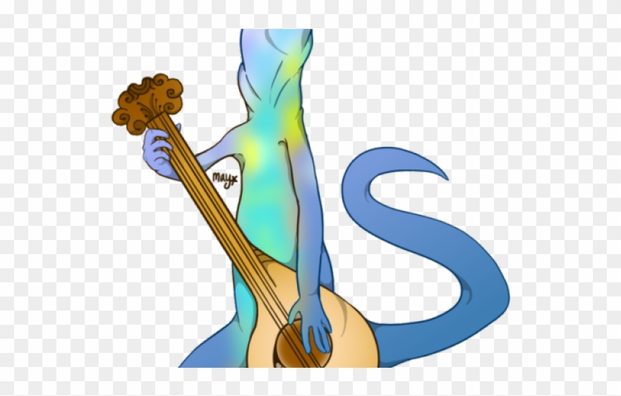 Leopard Lizard Clipart Guitar - Long-nosed Leopard Lizard - Png Download