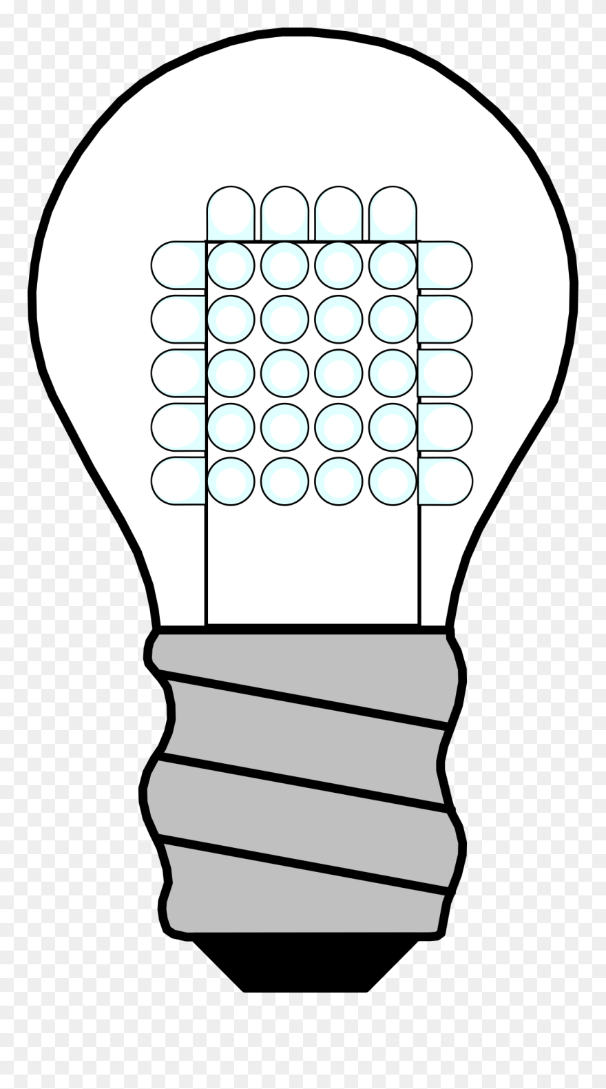 Incandescent Light Bulb Led Lamp Light-emitting Diode - Clipart Turn Off Light - Png Download