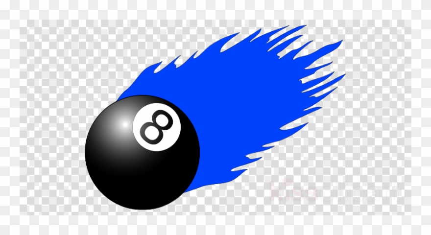 Flames Clip Art Clipart Clip Art - 8 Ball And Cue Clip Art - Png Download