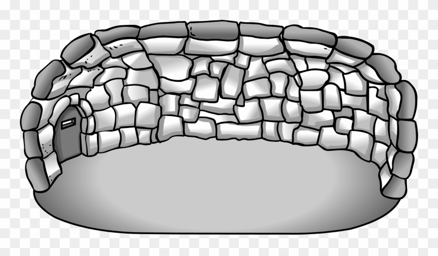 Secret Deluxe Stone Igloo - Club Penguin Clipart