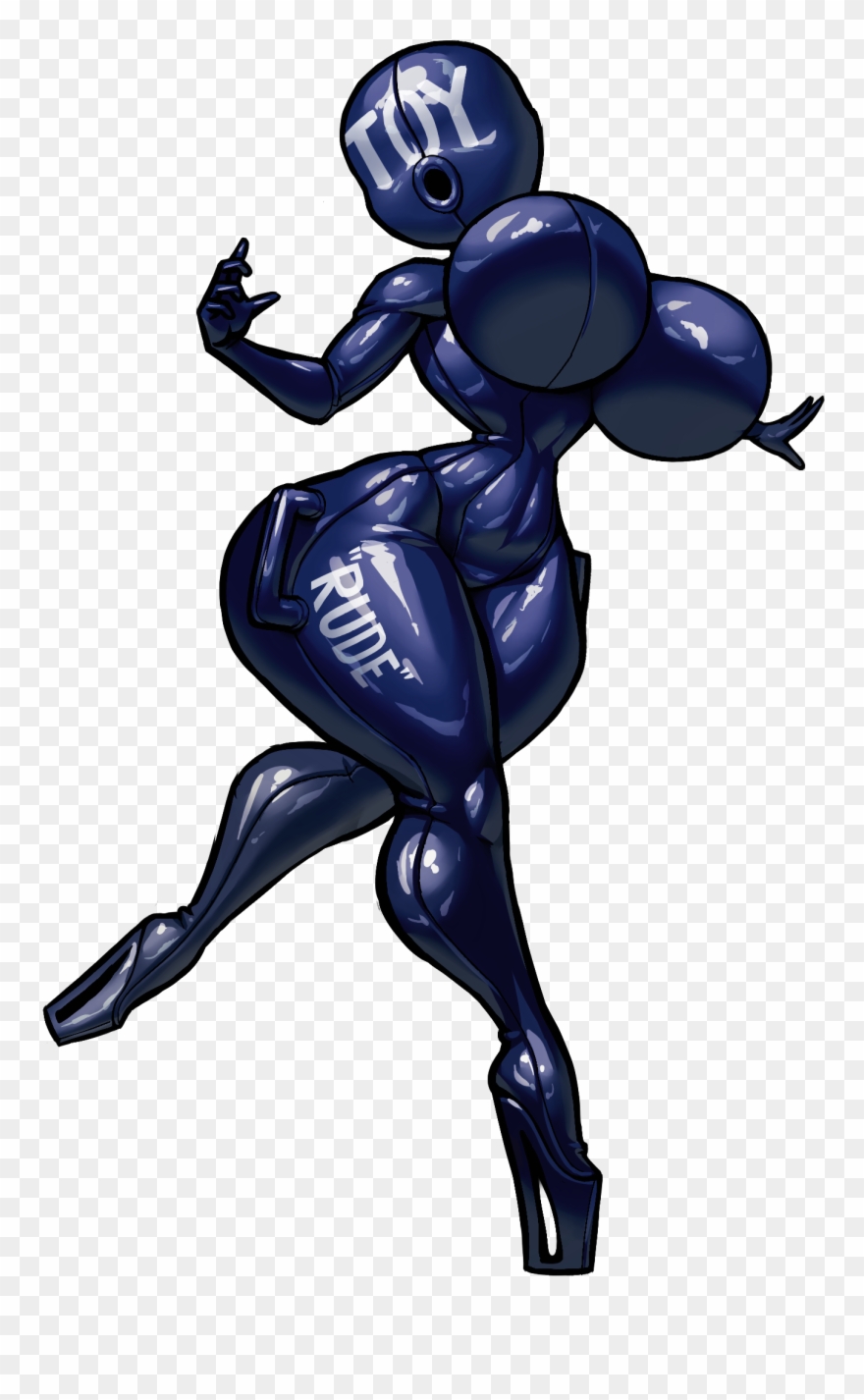 Rude Toy - Blue Clipart