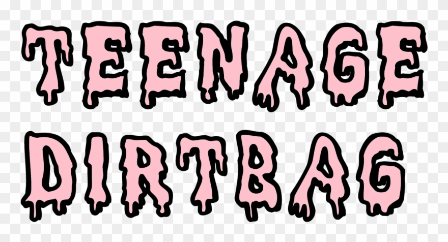 Kawaii Yet Rude - Teenage Dirtbag Logo Clipart