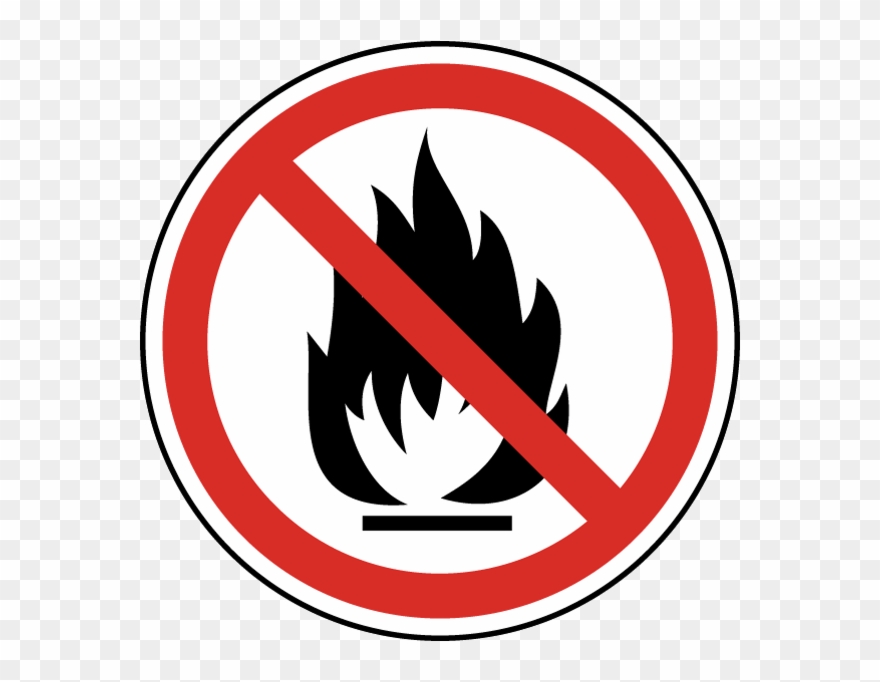 When Cooking, Keep Pot Handles Turned Towards The Back - No Open Flames Sign Clipart