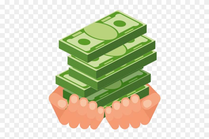 Image - Cartoon Stack Of Money Clipart