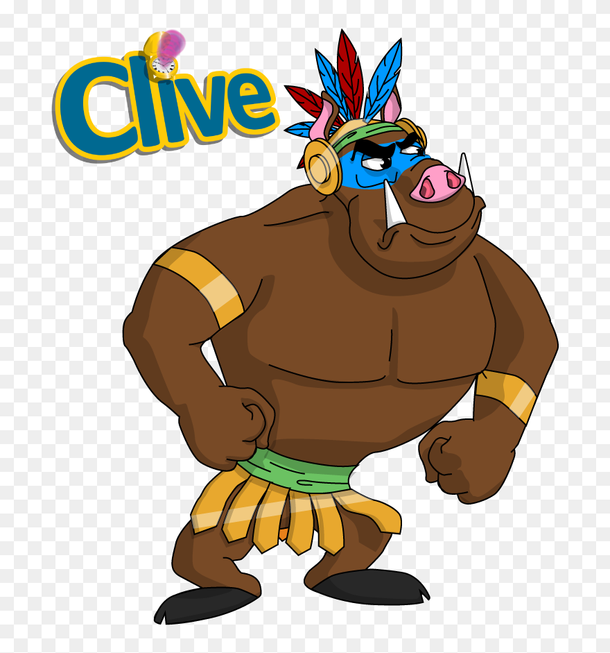 Mayan Warthog Concept Art - Clive Clipart