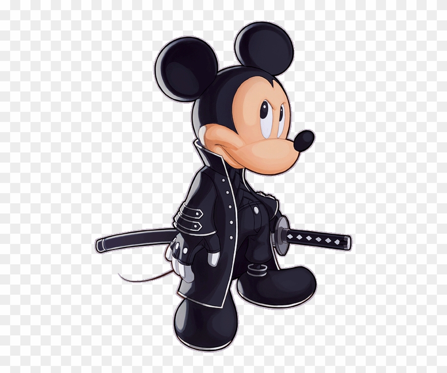 Kingdom Hearts In Black - Kingdom Hearts Mickey Mouse Game Clipart