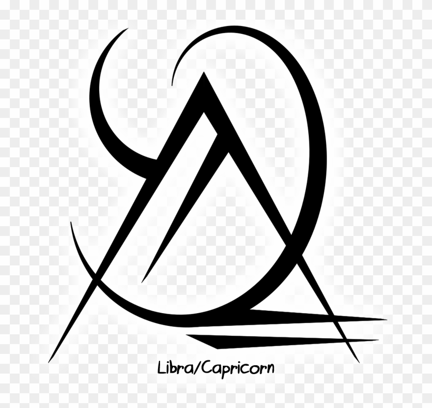 “libra/capricorn” Sigil @polaroidangel Sigil Requests - Line Art Clipart