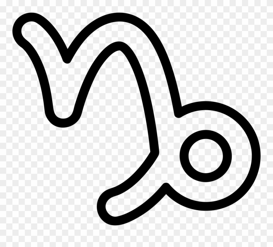 Capricorn Comments - Capricorn Icon White Clipart