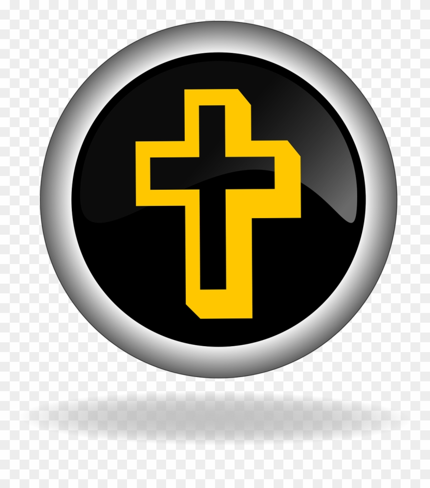 Cross Christian Symbol Button Png Image Clipart
