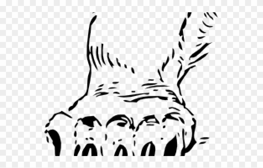 Claw Marks Clipart - Bear Claws Clipart Black And White - Png Download