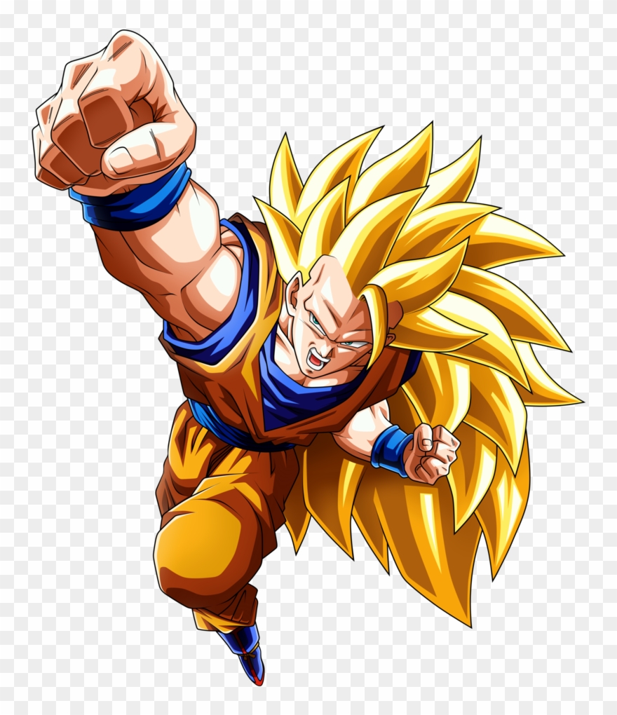Goku Clipart Gambar - Son Goku Super Saiyan 3 - Png Download