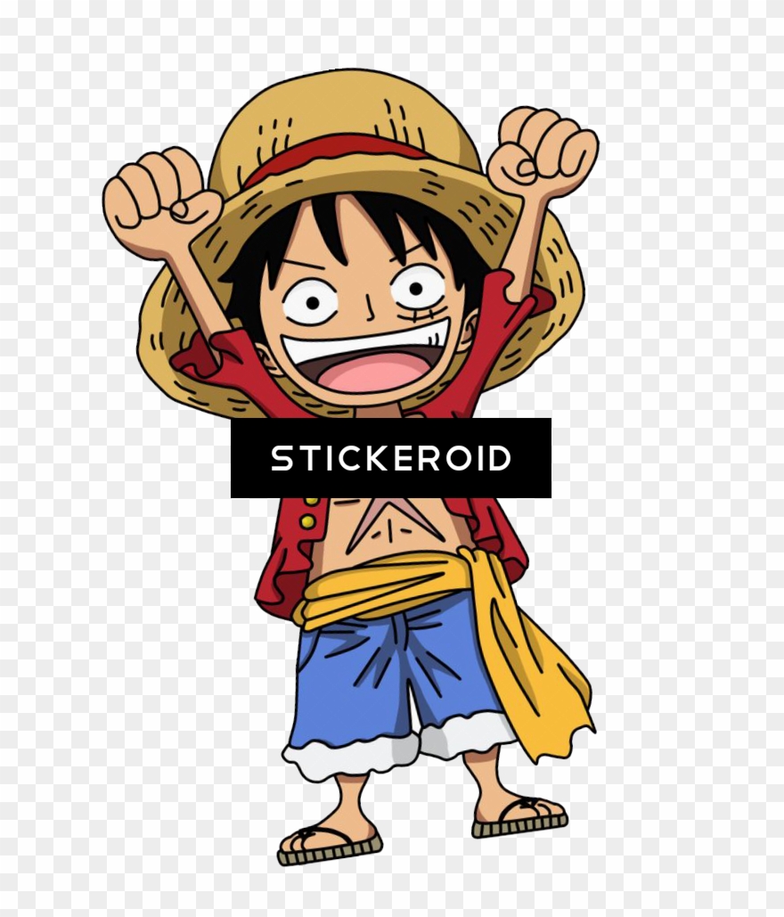 One Piece Chibi Manga - Luffy One Piece Png Clipart