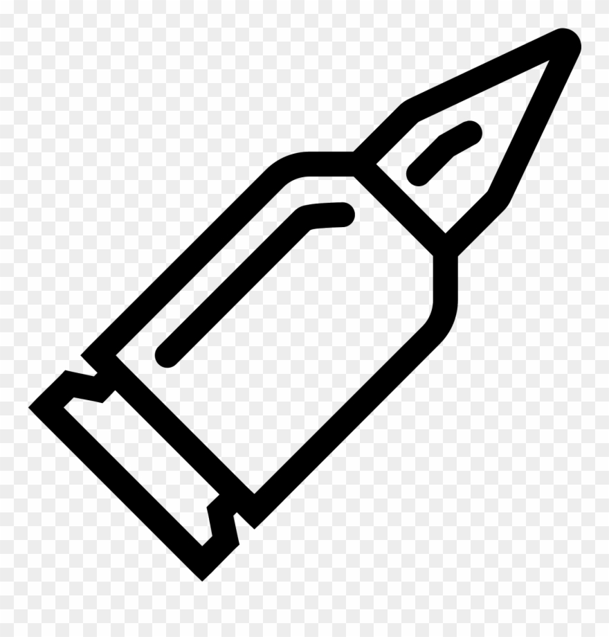 It's A Logo Of A Pointed Bullet Still In It's Casing - Ammunition Clipart