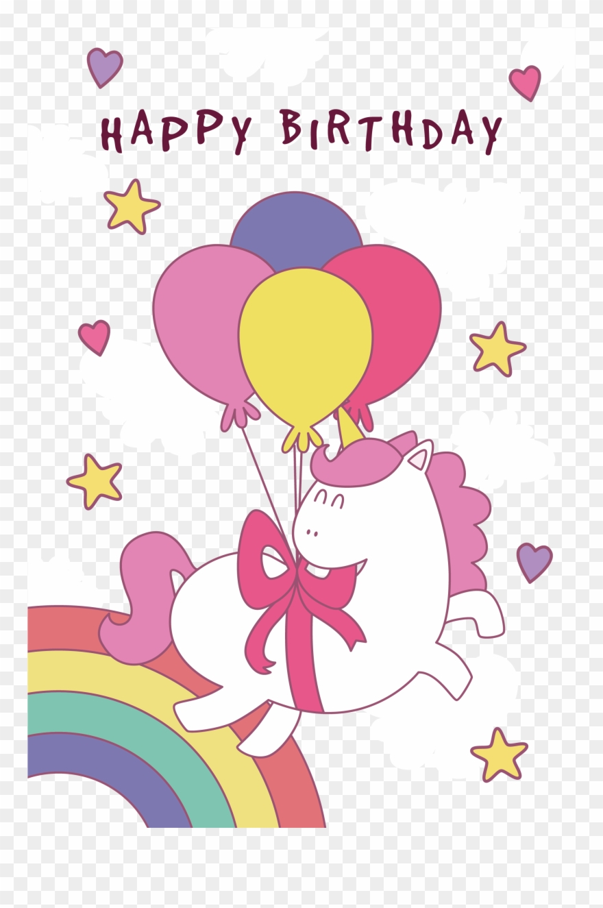 Balloon Clip Art Beam Unicorn Poster Transprent - Balloon - Png Download