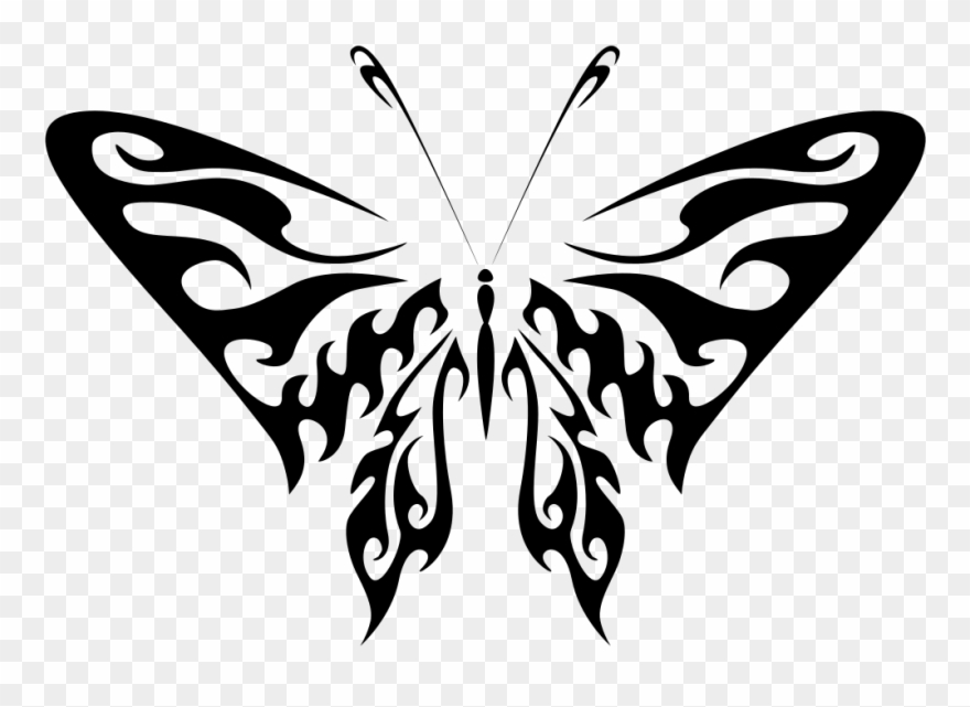 Butterfly Line Art - Butterfly Clipart