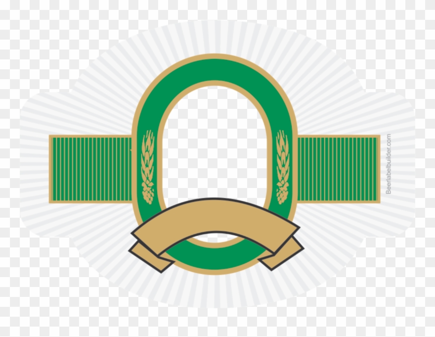 Classic Face Green Beer Label Beer Label Builder Design - Abashiri Blue Beer Clipart