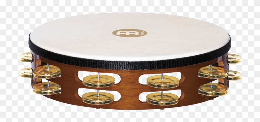Meinl Tah2b-ab Traditional Goat Skin Wood Tambourine - Meinl Traditional Goat-skin Wood Tambourine Two Rows Clipart