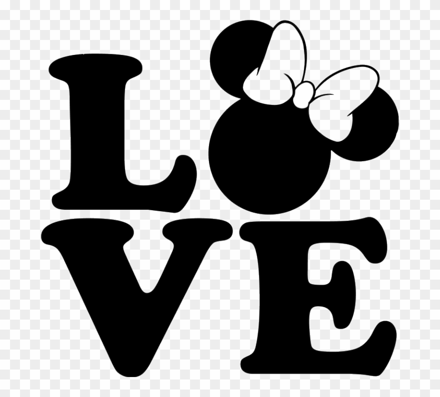 Loveya Teamo Minimouse Lol Linda Cute Love Amor - Love With Mickey Head Clipart