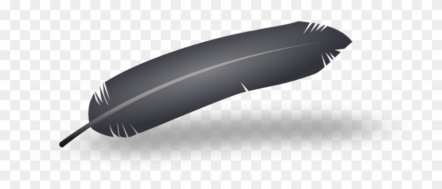 Feather Crow Raven Quill Png Image - Black Feather Clipart