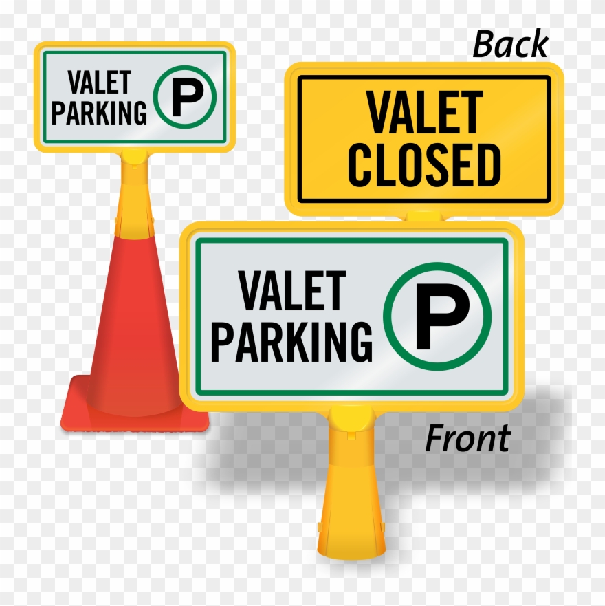 Valet Closed Coneboss Sign - No Thru Traffic Sign Transparent Clipart - Png Download
