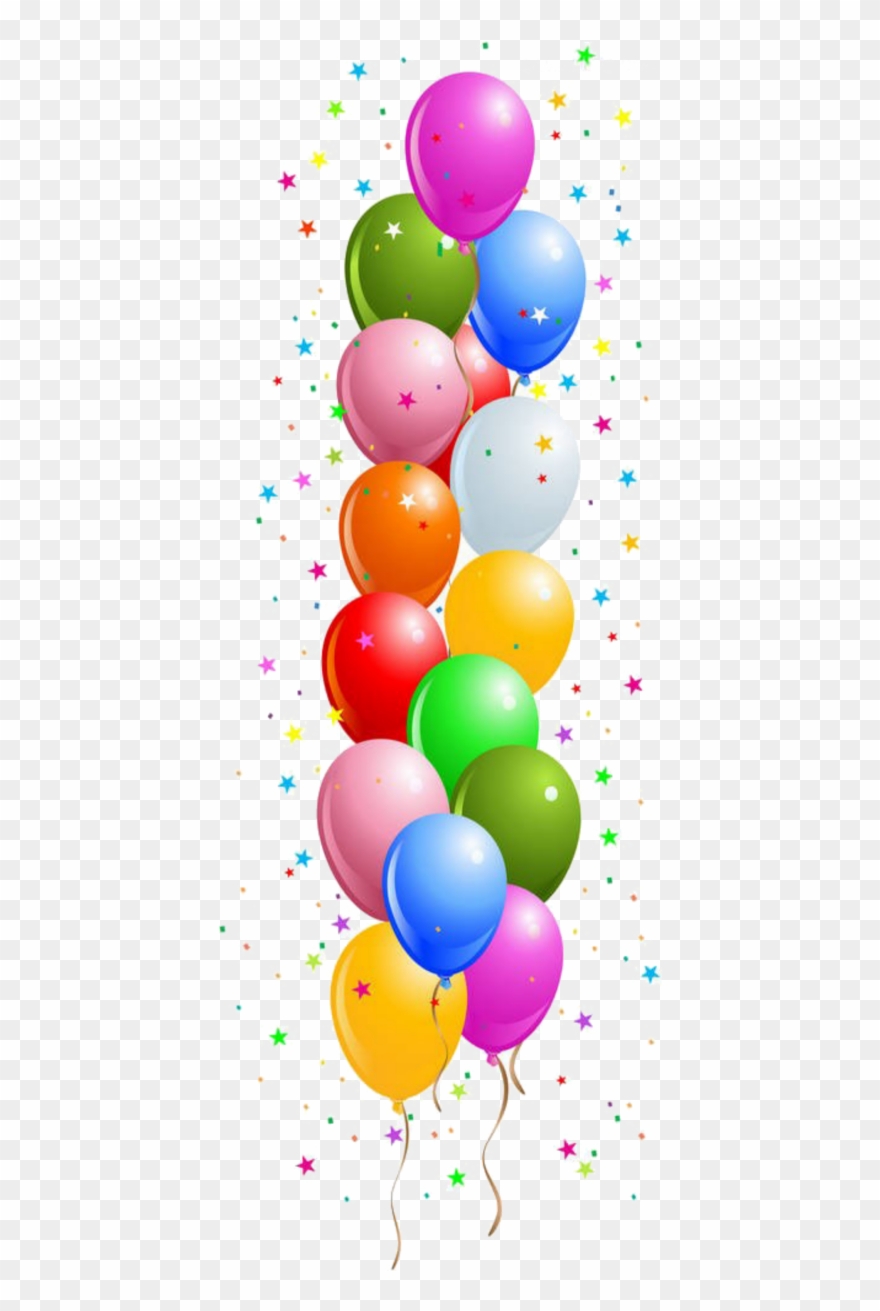 Border Birthday Balloons Clipart - Png Download