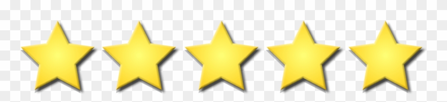 5stars Blog Export - 5 Yellow Stars In A Row Clipart