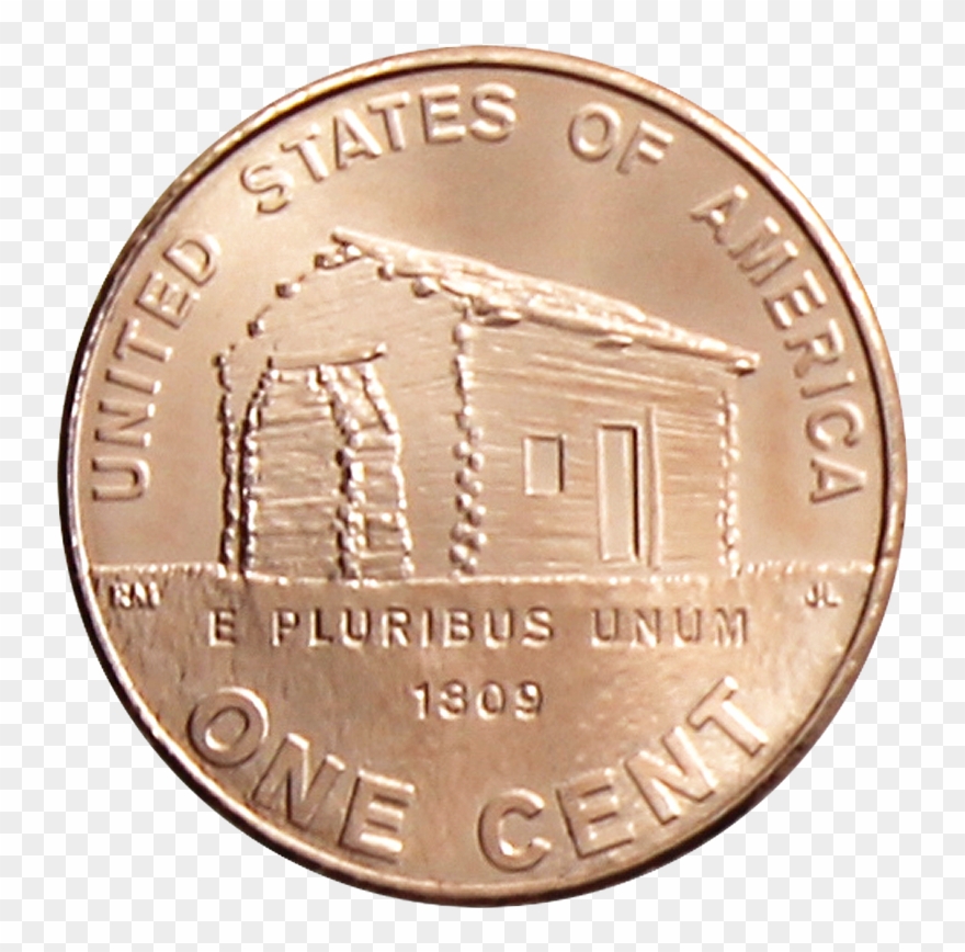 *2009 P Lincoln Cent With New Reverse Of Lincolns Birth - Coin Clipart