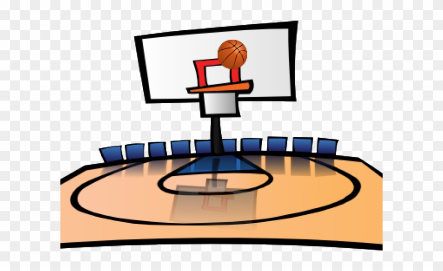 Free Clipart Basketball - Clip Art Basketball Court - Png Download