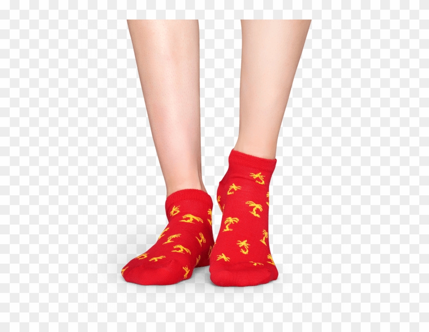 Happy Socks Socks Palm Beach Low (red) Clipart