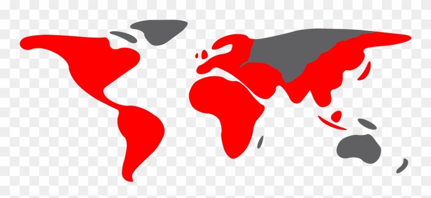 Markets & Industries - Transparent Background Gray World Map Png Clipart
