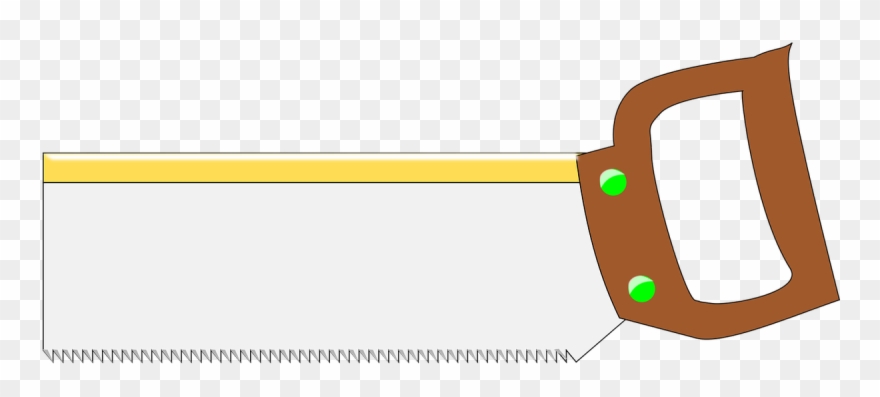 Hand Saw Clipart Back Saw - Back Saw Transparent Background - Png Download