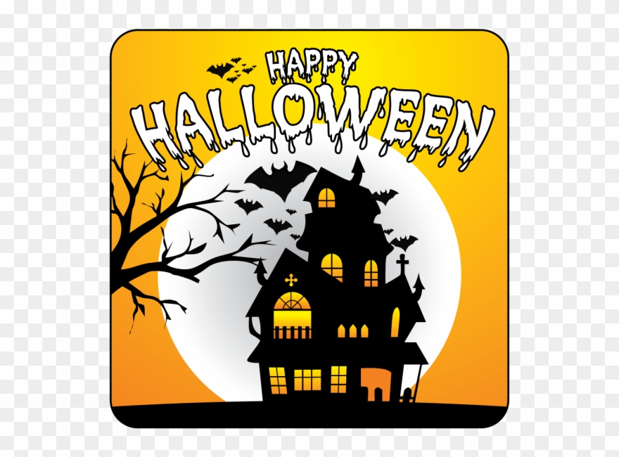 Clip Art Halloween Vector Background Illustration - Poster - Png Download