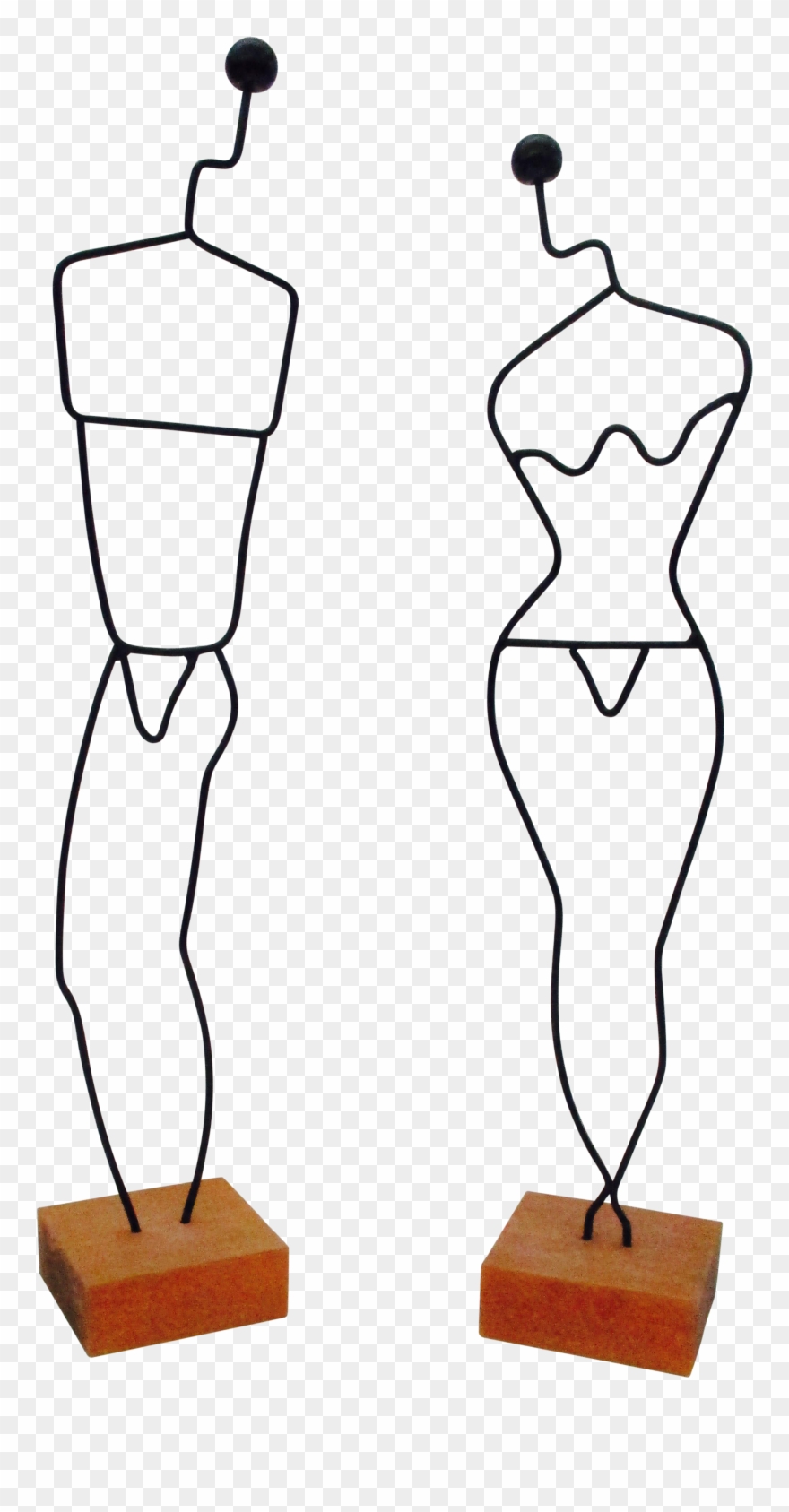 Danish Modern Wire Mannequin - Sales Clipart