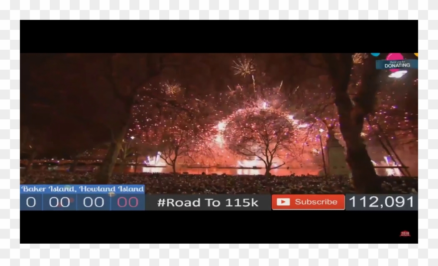 New Year's Eve Paris, Dubay, New York - Night Clipart