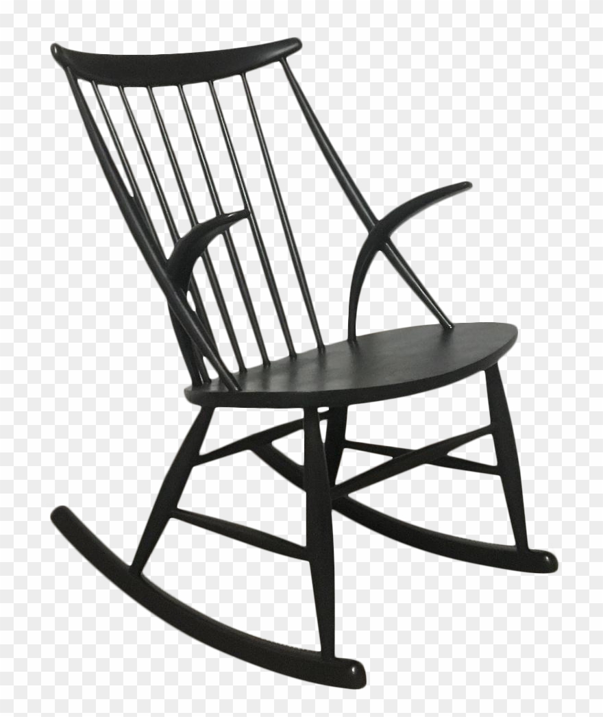 Illum Wikkelso For Neils Eilersen Danish Rocking Chair - Illum Wikkelsø Gyngestol Hynder Clipart