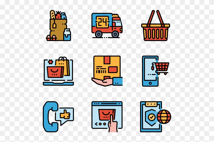 Online Shopping & Retail - Source Of Income Icon Clipart