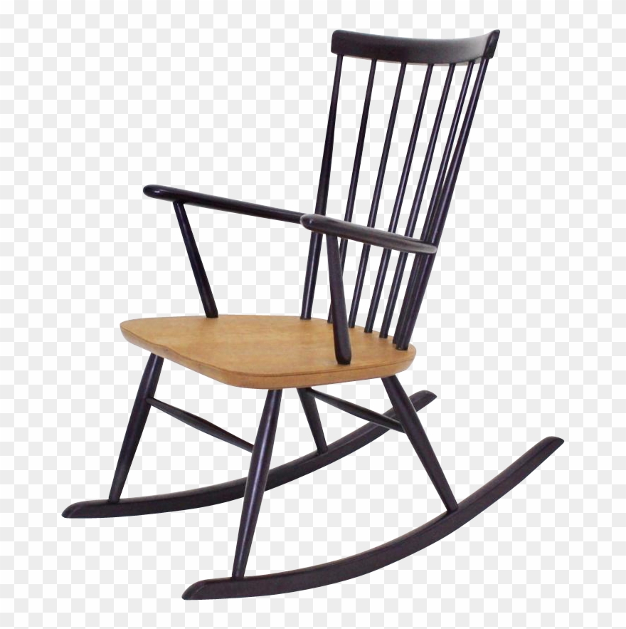 Violet Rocking Chair By Roland Rainer Vienna Circa Clipart