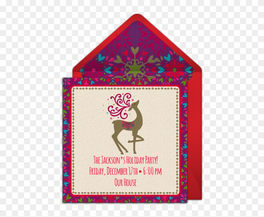 Winter Whimsy Online Invitation - Amscan Winter Whimsy Reindeer Dinner Plates Clipart
